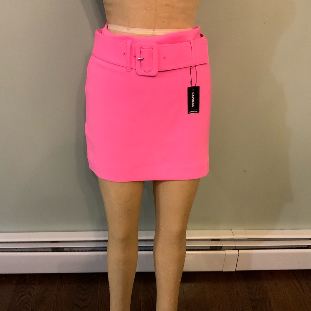 Express Women's Neon Pink Mini Skirt